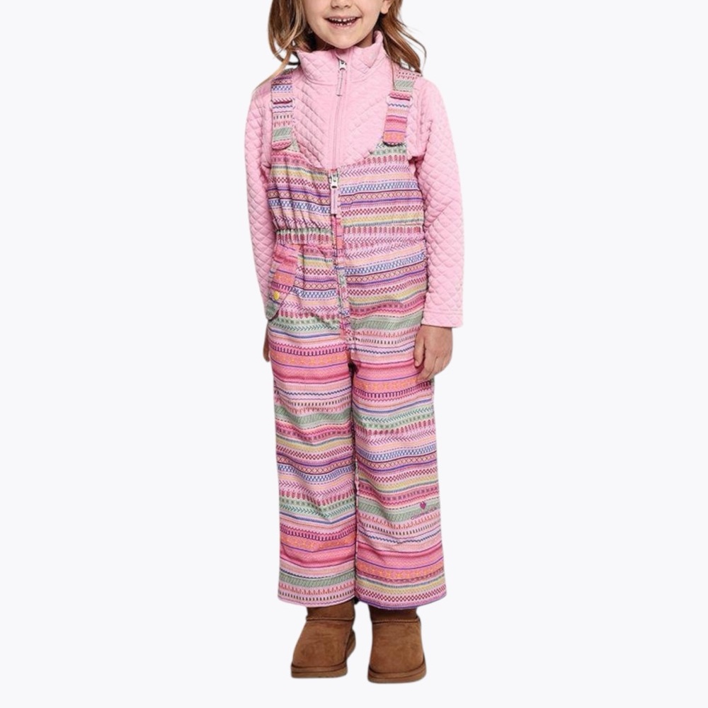 Obermeyer Girls’ Printed Snoverall Snow Pants Size 4 Retro Ski